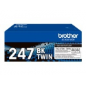 Brother TN247BK TWIN - 2-pack - High Yield - black - original - toner cartridge - for Brother DCP-L3510, L3517, L3550, HL-L3270, L3290, MFC-L3710, L3730, L3750, L3770