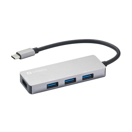 Sandberg - Hub - 1 x SuperSpeed USB 3.0 + 3 x USB 2.0 - desktop - 0