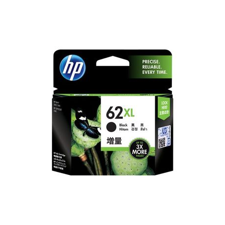 HP 62XL - High Yield - black - original - ink cartridge - 0