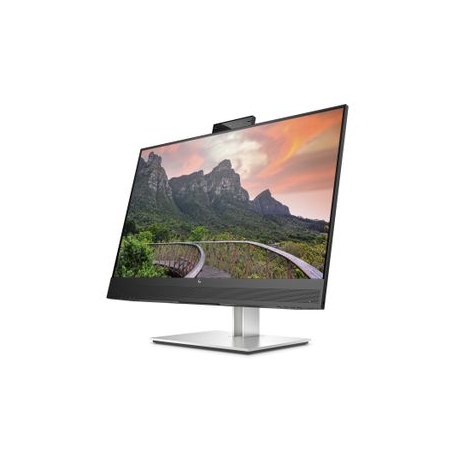 HP E27m G4 Conferencing Monitor - E-Series - LED monitor - 27" - 2560 x 1440 QHD @ 75 Hz - IPS - 300 cd / m² - 1000:1 - 5 ms - HDMI, DisplayPort, USB-C - speakers - silver (stand), black head - 1