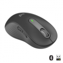 Logitech Signature M650 L - Mouse - large size - left-handed - optical - 5 buttons - wireless - Bluetooth, 2.4 GHz - Logitech Logi Bolt USB receiver - graphite