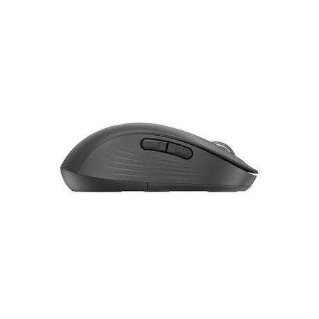 Logitech Signature M650 L - Mouse - large size - left-handed - optical - 5 buttons - wireless - Bluetooth, 2.4 GHz - Logitech Logi Bolt USB receiver - graphite - 4