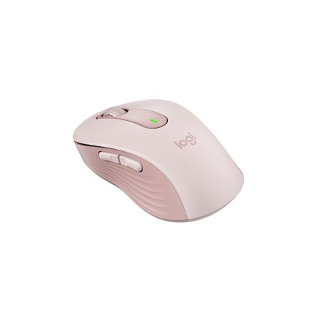 Logitech Signature M650 - Mouse - optical - 5 buttons - wireless - Bluetooth, 2.4 GHz - Logitech Logi Bolt USB receiver - rose - 5