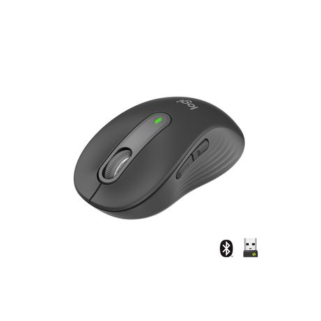 Logitech Signature M650 for Business - Mouse - optical - 5 buttons - wireless - Bluetooth, 2.4 GHz - Logitech Logi Bolt USB receiver - graphite - 0
