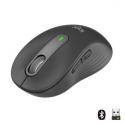 Logitech Signature M650 for Business - Mouse - optical - 5 buttons - wireless - Bluetooth, 2.4 GHz - Logitech Logi Bolt USB receiver - graphite