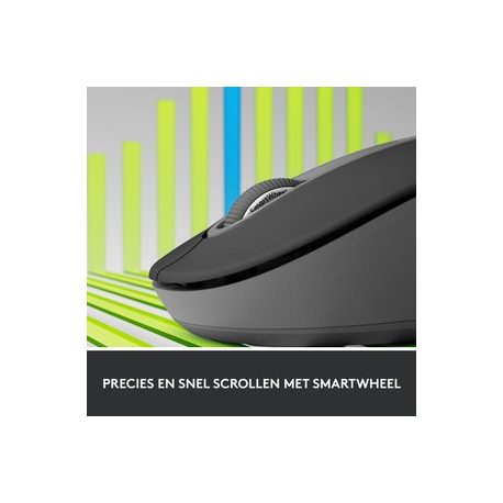Logitech Signature M650 for Business - Mouse - optical - 5 buttons - wireless - Bluetooth, 2.4 GHz - Logitech Logi Bolt USB receiver - graphite - 1