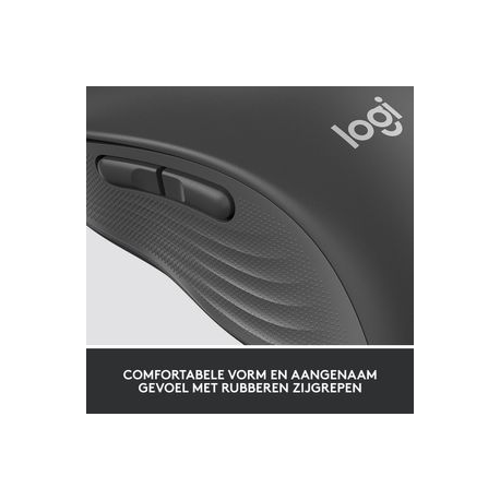 Logitech Signature M650 for Business - Mouse - optical - 5 buttons - wireless - Bluetooth, 2.4 GHz - Logitech Logi Bolt USB receiver - graphite - 6