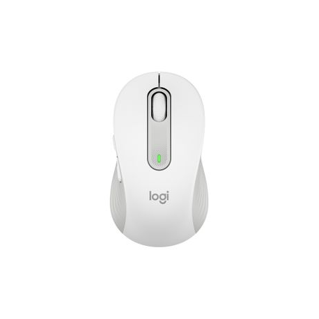 Logitech Signature M650 - Mouse - optical - 5 buttons - wireless - Bluetooth, 2.4 GHz - Logitech Logi Bolt USB receiver - off-white - 1