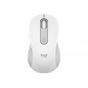 Logitech Signature M650 L - Mouse - large size - optical - 5 buttons - wireless - Bluetooth, 2.4 GHz - Logitech Logi Bolt USB receiver - off-white