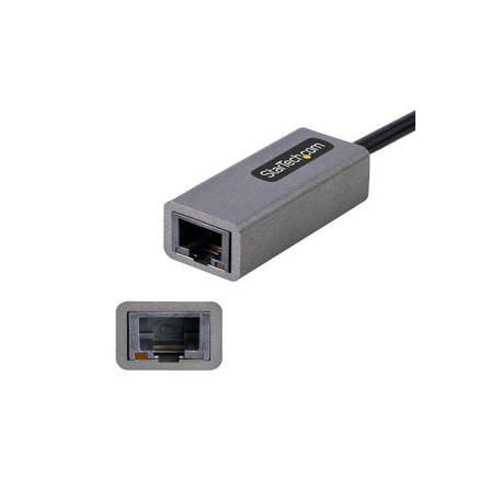 StarTech.com USB to Ethernet Adapter, USB 3.0 to 10 / 100 / 1000 Gigabit Ethernet LAN Converter for Laptops, 11.8in (30cm) Attached Cable, USB to RJ45 Adapter, USB NIC Adapter, Ethernet Dongle - USB Network Adapter (USB31000S2) - Network adapter - USB 3.2 Gen 1 - Gigabit Ethernet x 1 - space grey - 3