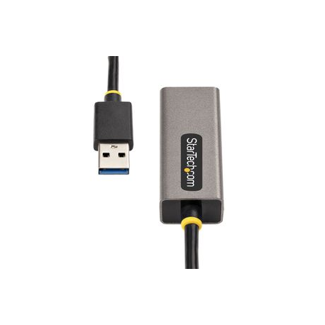 StarTech.com USB to Ethernet Adapter, USB 3.0 to 10 / 100 / 1000 Gigabit Ethernet LAN Converter for Laptops, 11.8in (30cm) Attached Cable, USB to RJ45 Adapter, USB NIC Adapter, Ethernet Dongle - USB Network Adapter (USB31000S2) - Network adapter - USB 3.2 Gen 1 - Gigabit Ethernet x 1 - space grey - 6