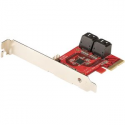 StarTech.com 2 Port PCIe SATA Expansion Card - 6Gbps - Full/Low Profile - PCI Express to SATA Adapter/Controller - ASM1062R SATA RAID - PCIe to SATA Converter - Storage controller - SATA 6Gb/s low profile - 600 MBps - RAID 0, 1, JBOD - PCIe 2.0 x2 - red
