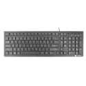 Natec Discus 2 - Keyboard - USB - QWERTY - US - black