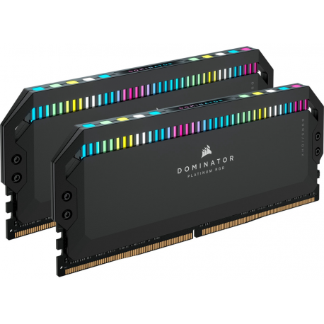 CORSAIR Dominator Platinum RGB - DDR5 - kit - 32 GB: 2 x 16 GB - DIMM 288-pin - 6200 MHz  /  PC5-49600 - CL36 - 1.3 V - unbuffered - non-ECC - black - 1