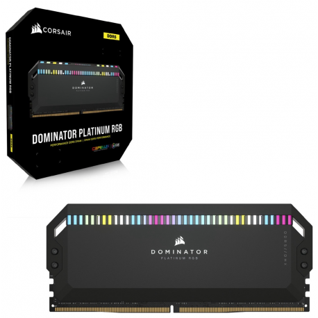 CORSAIR Dominator Platinum RGB - DDR5 - kit - 32 GB: 2 x 16 GB - DIMM 288-pin - 6200 MHz  /  PC5-49600 - CL36 - 1.3 V - unbuffered - non-ECC - black - 3
