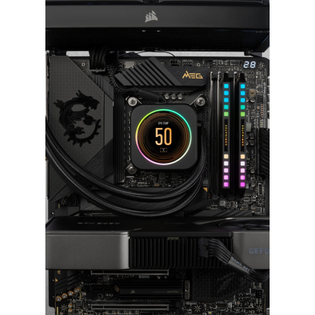 CORSAIR Dominator Platinum RGB - DDR5 - kit - 32 GB: 2 x 16 GB - DIMM 288-pin - 6200 MHz  /  PC5-49600 - CL36 - 1.3 V - unbuffered - non-ECC - black - 10