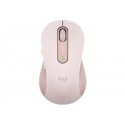 Logitech Signature M650 L - Mouse - large size - optical - 5 buttons - wireless - Bluetooth, 2.4 GHz - Logitech Logi Bolt USB receiver - rose