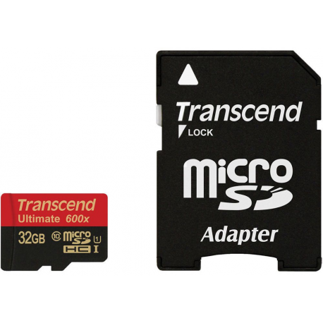 Transcend Ultimate series TS32GUSDHC10U1 - Flash memory card - 32 GB - UHS Class 1 / Class10 - SDHC UHS-I - 0