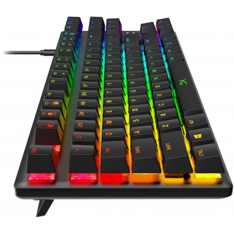 HyperX Alloy Origins Core - Keyboard - backlit - USB-C - QWERTY - US - key switch: HyperX Red - black - 3