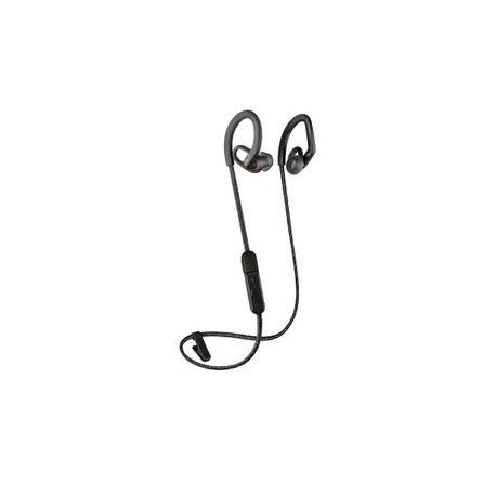 Poly - Plantronics Backbeat FIT 350 - Earphones with mic - ear-bud - over-the-ear mount - Bluetooth - wireless - noise isolating - black - 0