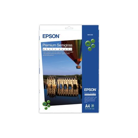 Epson Premium Semigloss Photo Paper - Semi-glossy - A4 (210 x 297 mm) 20 sheet(s) photo paper - for EcoTank ET-2750, 2751, 2756, 2850, 2851, 2856, 4750, 4850; Expression Home HD XP-15000 - 5