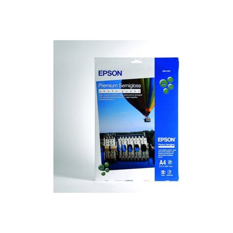 Epson Premium Semigloss Photo Paper - Semi-glossy - A4 (210 x 297 mm) 20 sheet(s) photo paper - for EcoTank ET-2750, 2751, 2756, 2850, 2851, 2856, 4750, 4850; Expression Home HD XP-15000 - 6