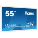 iiyama ProLite TF5539UHSC-W1AG - 55" Diagonal Class LED-backlit LCD display - interactive digital signage - with touchscreen (multi touch) - 4K UHD (2160p) 3840 x 2160 - white, matte