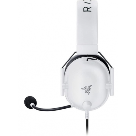 Razer BlackShark V2 X - Headset - 7.1 channel - full size - wired - 3.5 mm jack - noise isolating - white - 2