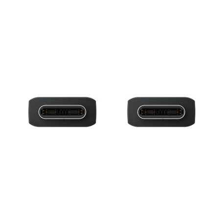 Samsung EP-DX310 - USB cable - USB-C (M) to USB-C (M) - USB 2.0 - 3 A - 1.8 m - USB Power Delivery (3A, 60W), Super Fast Charging up to 25W - black - 1