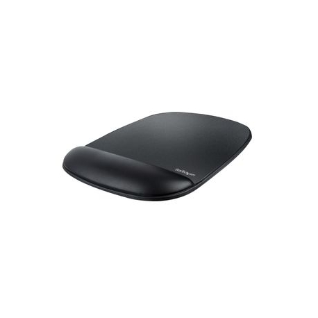StarTech.com Mouse Pad with Hand rest, 6.7x7.1x 0.8in (17x18x2cm), Ergonomic Mouse Pad with Wrist Support, Desk Wrist Pad w /  Non-Slip PU Base, Cushioned Gel Mouse Pad w /  Palm Rest - Mouse pad with wrist pillow - black - TAA Compliant - 0