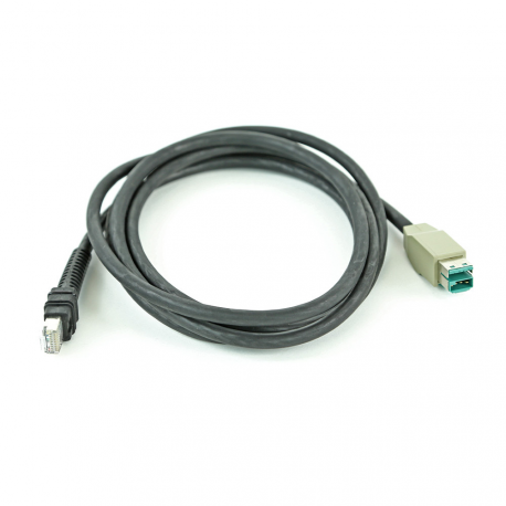 Zebra - PoweredUSB cable - USB PlusPower (M) - 5  /  12 V - 2.13 m - for Symbol DS7708; Digital Scanner DS3608, DS3678; Zebra DS3608, DS3678, DS7708 - 0