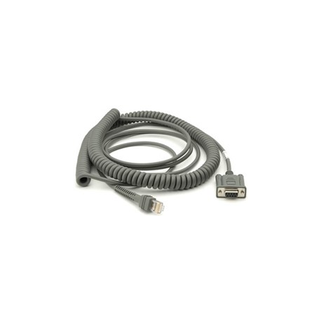 Symbol - Serial cable - 6.1 m - coiled - for Symbol LS3408, LS3478, LS9203; Cyclone M2004, M2005, M2007; Digital Scanner DS 66XX - 0
