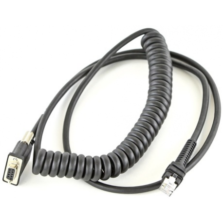 Zebra - Power  /  data cable - USB, DB-9 - 2.74 m - coiled - for Zebra DS3608-ER - 1