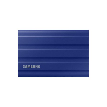 Samsung T7 Shield MU-PE1T0R - Solid state drive - encrypted - 1 TB - external (portable) - USB 3.2 Gen 2 (USB-C connector) - 256-bit AES - blue - 0
