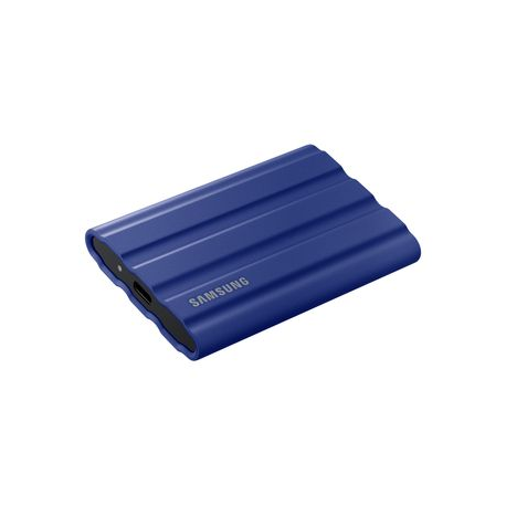 Samsung T7 Shield MU-PE2T0R - Solid state drive - encrypted - 2 TB - external (portable) - USB 3.2 Gen 2 (USB-C connector) - 256-bit AES - blue - 4