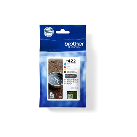 Brother LC422 Multipack - 4-pack - black, yellow, cyan, magenta - original - ink cartridge - for Brother MFC-J5345DW - 0