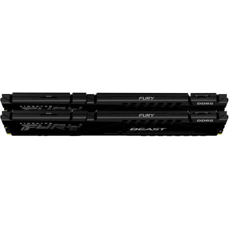 Kingston FURY Beast - DDR5 - kit - 32 GB: 2 x 16 GB - DIMM 288-pin - 5600 MHz  /  PC5-44800 - CL40 - 1.25 V - unbuffered - on-die ECC - black - 1