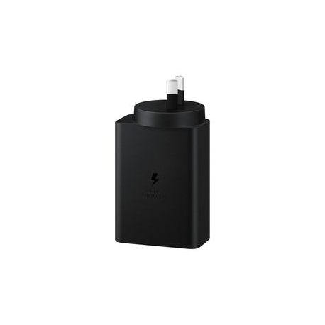 Samsung EP-T6530 - Power adapter - 65 Watt - 3 A - PD 3.0, SFC 2.0 - 3 output connectors (USB, 2 x USB-C) - black - 13
