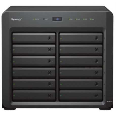 Synology Disk Station DS2422+ - NAS server - 12 bays - SATA 3Gb / s - RAID 0, 1, 5, 6, 10, JBOD - RAM 4 GB - Gigabit Ethernet - iSCSI support - 4