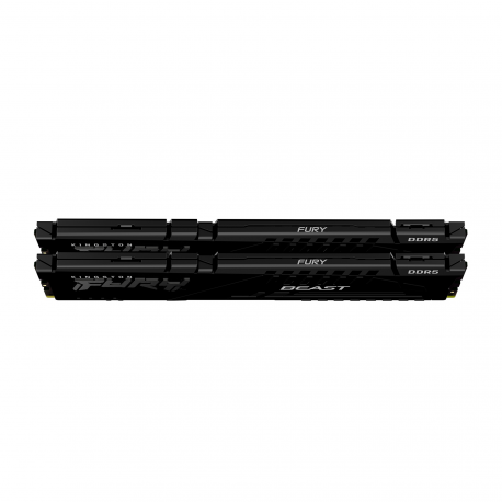 Kingston FURY Beast - DDR5 - kit - 32 GB: 2 x 16 GB - DIMM 288-pin - 5200 MHz  /  PC5-41600 - CL40 - 1.25 V - unbuffered - on-die ECC - black - 2