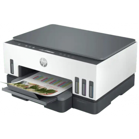 HP Smart Tank 720 All-in-One - Multifunction printer - colour - ink-jet - refillable - Letter A (216 x 279 mm) / A4 (210 x 297 mm) (original) - A4 / Legal (media) - up to 13 ppm (copying) - up to 15 ppm (printing) - 250 sheets - USB 2.0, Wi-Fi(ac), Bluetooth - 1