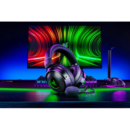 Razer Kraken V3 HyperSense - Headset - full size - wired - USB-A - noise isolating - 5