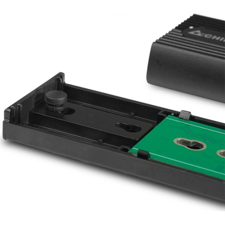 Chieftec CEB-M2C-TL - Storage enclosure - M.2 - M.2 NVMe Card - USB 3.2 (Gen 2) - black - 3