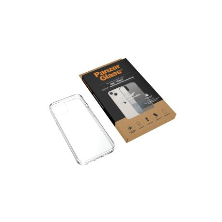 PanzerGlass ClearCase - Back cover for mobile phone - tempered glass, thermoplastic polyurethane (TPU) - clear - for Apple iPhone 13 - 4
