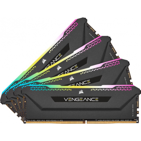 CORSAIR Vengeance RGB PRO SL - DDR4 - kit - 64 GB: 4 x 16 GB - DIMM 288-pin - 3200 MHz / PC4-25600 - CL16 - 1.35 V - unbuffered - non-ECC - black - 1
