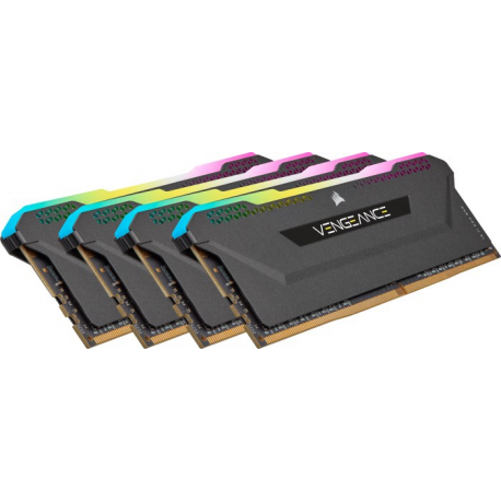 CORSAIR Vengeance RGB PRO SL - DDR4 - kit - 64 GB: 4 x 16 GB - DIMM 288-pin - 3200 MHz / PC4-25600 - CL16 - 1.35 V - unbuffered - non-ECC - black - 3