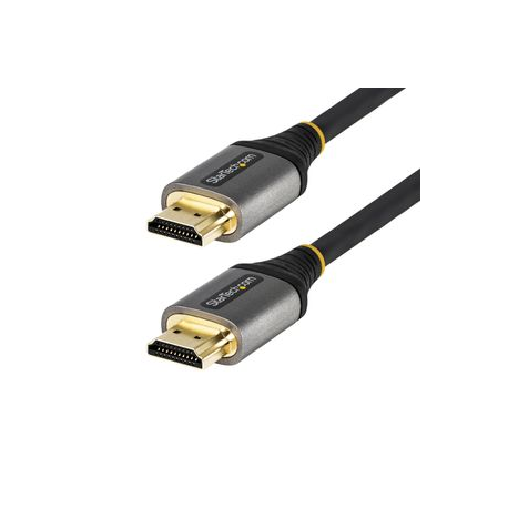StarTech.com 10ft (3m) HDMI 2.1 Cable, Certified Ultra High Speed HDMI Cable 48Gbps, 8K 60Hz / 4K 120Hz HDR10+ eARC, Ultra HD 8K HDMI Cable / Cord w / TPE Jacket, For UHD Monitor / TV / Display - Dolby Vision / Atmos, DTS-HD (HDMM21V3M) - Ultra High Speed - HDMI cable with Ethernet - HDMI male to HDMI male - 3 m - shielded - grey, black - passive, 4K120Hz support, 8K60Hz (7680 x 4320) support - 6