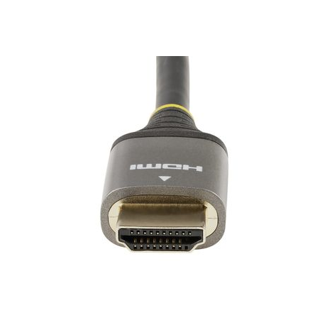 StarTech.com 6ft (2m) Premium Certified HDMI 2.0 Cable with Ethernet, High Speed Ultra HD 4K 60Hz HDMI Cable HDR10, ARC, HDMI Cord For Ultra HD Monitors, TVs, Displays, w / TPE Jacket - Durable HDMI Video Cable (HDMMV2M) - Premium High Speed - HDMI cable with Ethernet - HDMI male to HDMI male - 2 m - shielded - grey, black - passive, 4K60Hz (3840 x 2160) support - 4