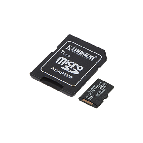 Kingston Industrial - Flash memory card (microSDHC to SD adapter included) - 32 GB - A1 / Video Class V30 / UHS-I U3 / Class10 - microSDHC UHS-I - 4