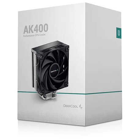 Deepcool AK400 - Processor cooler - (for: LGA1155, LGA1150, LGA1151, AM4, LGA1200, LGA1700) - 120 mm - 5